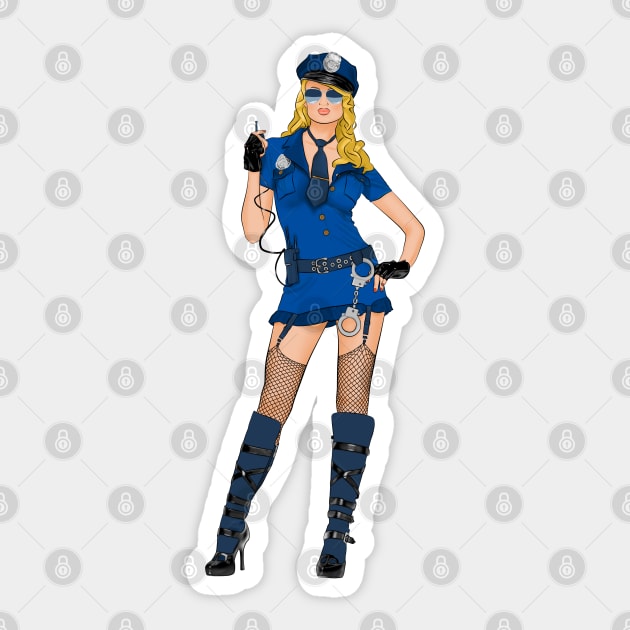 Sexy police Sticker by PCMdesigner